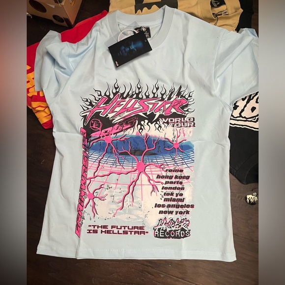 Medium sized brand new Hellstar shirt selling for 150